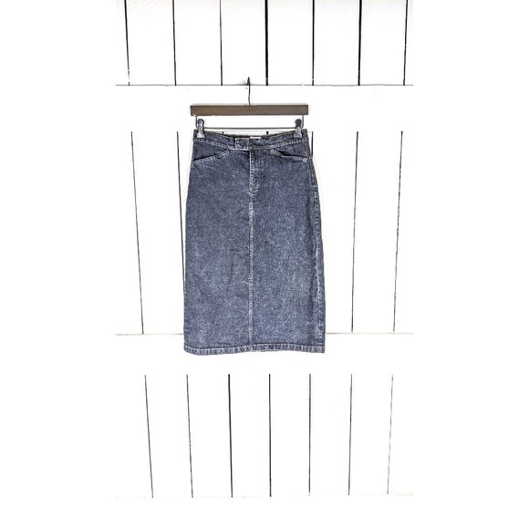 Calvin Klein Dresses & Skirts - Vintage CK Calvin Klein Jeans dark blue wash jean denim pencil skirt